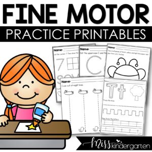 Scissor Skills Cutting Practice Worksheets