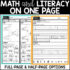 Kindergarten Homework Weekly Homework Packets Bundle